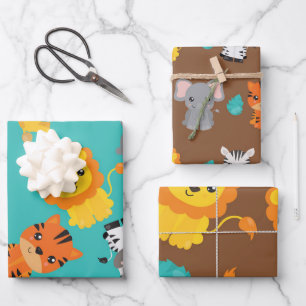 Cute Safari Inpakpapier Vel