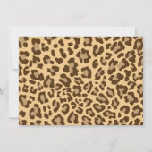 Cute Safari Invitation Animale (Dos)