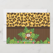 Cute Safari Jungle Animals Baby Shower Invitations (Dos)