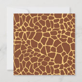 Cute Safari Jungle Animaux Baby shower Invitation (Dos)