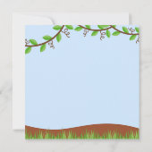 Cute Safari Jungle Anniversaire Invitations (Dos)