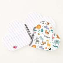 Cute Safari Jungle Dieren Persoonlijke Baby Naam