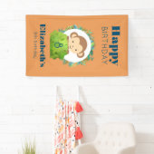 Cute Safari Monkey Happy Birthday Spandoek (Insitu)