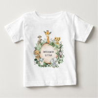 Cute Safari Oerwoud Wilde Dieren Greenery Leaves