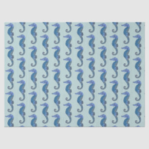 Cute Sage Green Seahorse Nautical Nursery  Tissuepapier