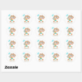 Cute Sagittarius Kind Ronde Sticker (Vel)