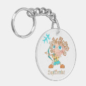 Cute Sagittarius Kind Sleutelhanger (Voorkant Links)