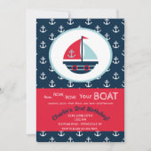 Cute Sailboat Invitation (Devant)