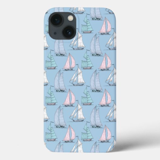 Cute Sailboat Pattern 1 Case-Mate iPhone Case (Achterkant)