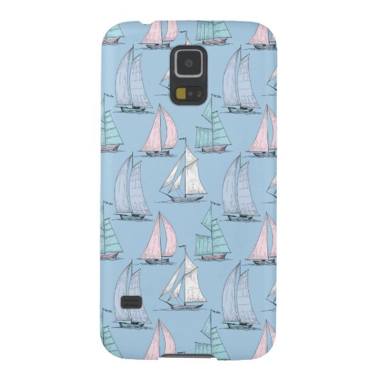 Cute Sailboat Pattern 1 Case-Mate Samsung Galaxy Hoesje (Achterkant)