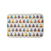 Cute Sailboat Pattern 2 Badmat (Voorkant)