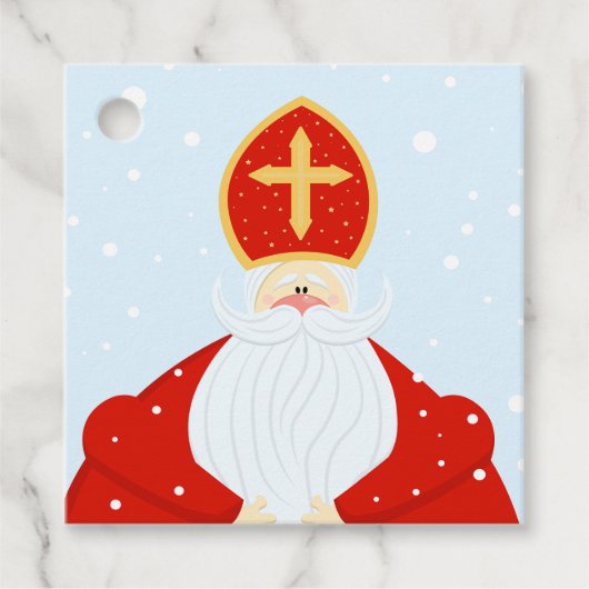 Cute Saint Nicholas Bedankjes Labels (Voorkant)