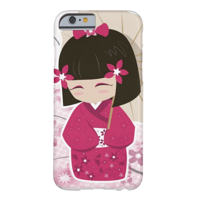 Cute Sakura Kokeshi Doll Case-Mate iPhone Case (Achterkant)