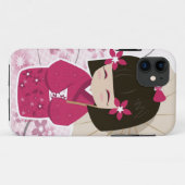 Cute Sakura Kokeshi Doll Case-Mate iPhone Case (Achterkant (horizontaal))