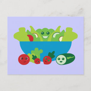 Cute Salad Briefkaart