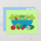 Cute Salad Briefkaart (Voorkant / Achterkant)