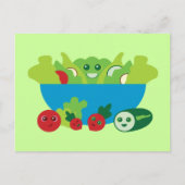 Cute Salad Briefkaart (Voorkant)