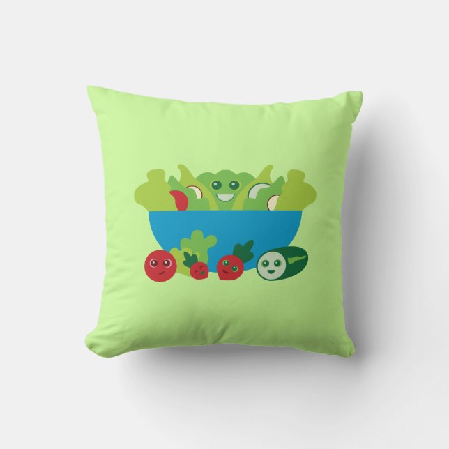 Cute Salad Kussen (Voorkant)