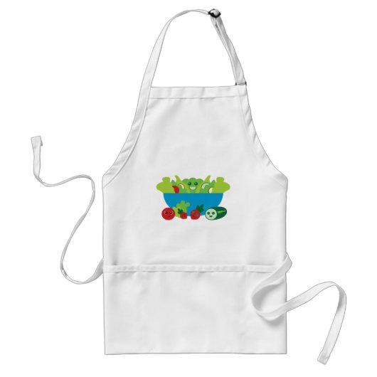 Cute Salad Standaard Schort (Voorkant)