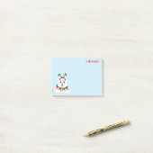Cute Samoyed Elf met Funny Headband. Post-it® Notes (Op bureau)