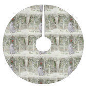 Cute Samoyed Kerstmis Kerstboom Rok (Voorkant)