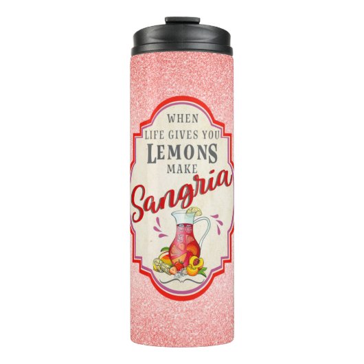 Cute Sangria Tumbler Thermosbeker (Voorkant)