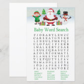 Cute Santa Baby woord hussel spel (Voorkant / Achterkant)
