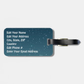 Cute Santa Bagagelabel (Achterkant horizontaal)