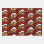 Cute Santa Beer Inpakpapier Vel (Voorkant 2)