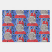 Cute Santa Bunny Inpakpapier Vel (Voorkant 2)