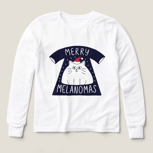 Cute Santa Cat Melanomas Christmas  (Motif recto)