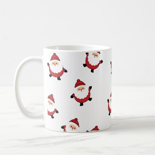 Cute Santa Christmas Mug (Gauche)