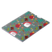 Cute Santa Christmas Notebook Notitieboek (Linkerzijde)