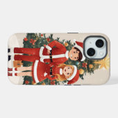 Cute Santa Christmas Phone Case For Fun winter (Verso Horizontal)