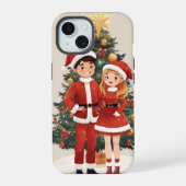 Cute Santa Christmas Phone Case For Fun winter (Verso)