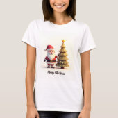 Cute Santa Christmas Tee T-shirt (Voorkant)