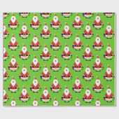 Cute Santa Claus Cadeaupapier (Vlak)