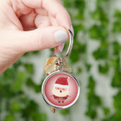 Cute Santa Claus Christmas Keychain (Hand)