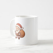 Cute Santa Claus Christmas Mug (Devant gauche)