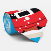 Cute Santa Claus cravate personnalisée (Roulé)