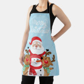 Cute Santa Claus, deer and snowman Schort (Insitu)