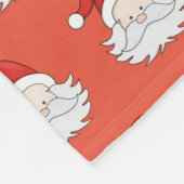 Cute Santa Claus Fleece Deken (Hoek)