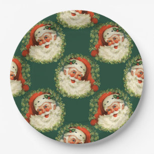 Cute Santa Claus Happy Face Kerstmis    Papieren Bordje