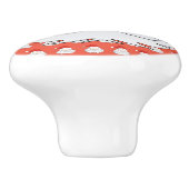 Cute Santa Claus Keramische Knop (Zijkant)