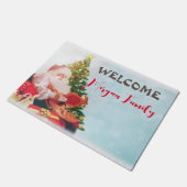 Cute Santa Claus, kerstboom Deurmat (Schuin)