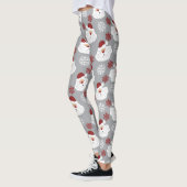 Cute Santa Claus Leggings de vacances (Gauche)