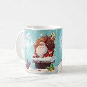 Cute Santa Claus Merry Christmas Mug | Festive Hol (Devant gauche)