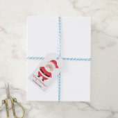 Cute Santa Claus Merry Kerstmis Cadeaulabel (Met Touw)