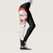 Cute "Santa Claus" Merry Kerstmis Leggings (Rechts)