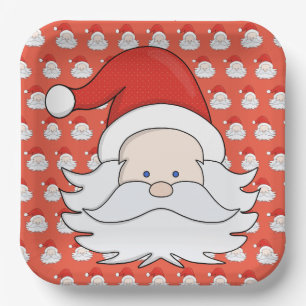 Cute Santa Claus Papieren Bordje